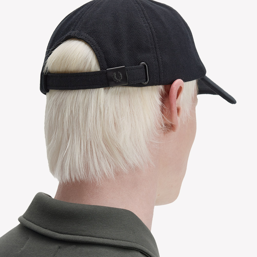 프레드페리 피케 클래식 캡 블랙 스노우 화이트(Fred Perry Pique Classic Cap Black SnowWhite) - 4