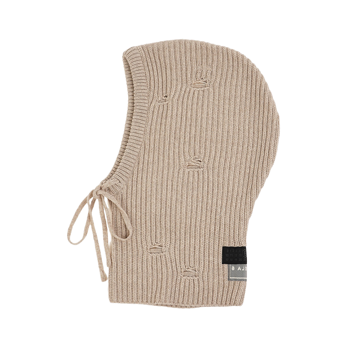 S52TB0008M13138806M MM6 Maison Margiela Wool Balaclava Beige