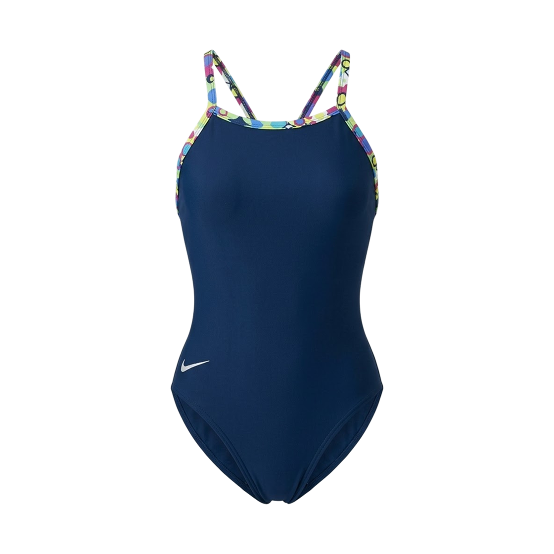 N2MAD28783 (W) Mizuno Exersuit Medium Cut Swimsuit Navy Lime