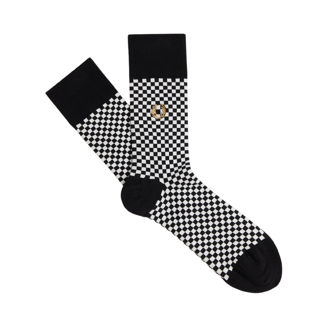 프레드페리 마이크로 체커보드 삭스 블랙(Fred Perry Micro Chequerboard Sock Black)
