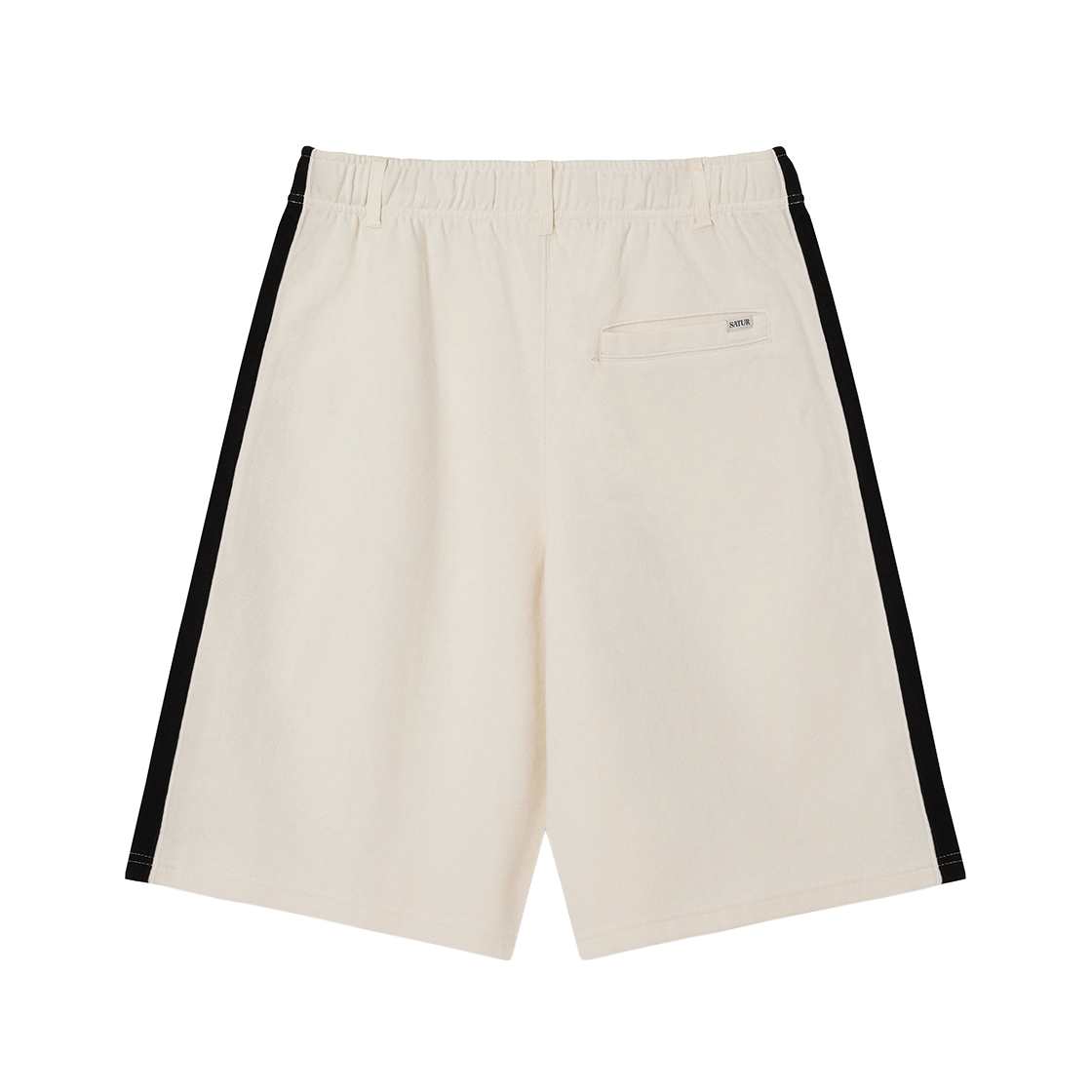 세터 로턴 라이닝 트랙 쇼츠 크림 블랙(SATUR Lawton Lining Track Shorts Cream Black) - 2