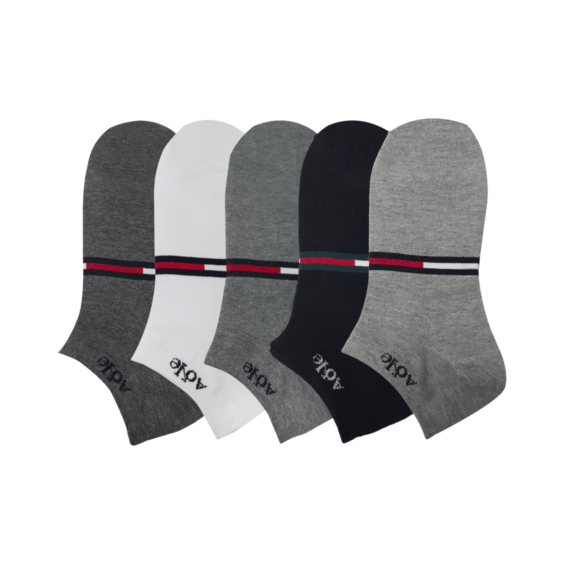 에이원 패션 캐주얼 스니커즈 양말 5팩 A060(Aone Fashion Casual Sneaker Socks 5-Pack A060) - 1