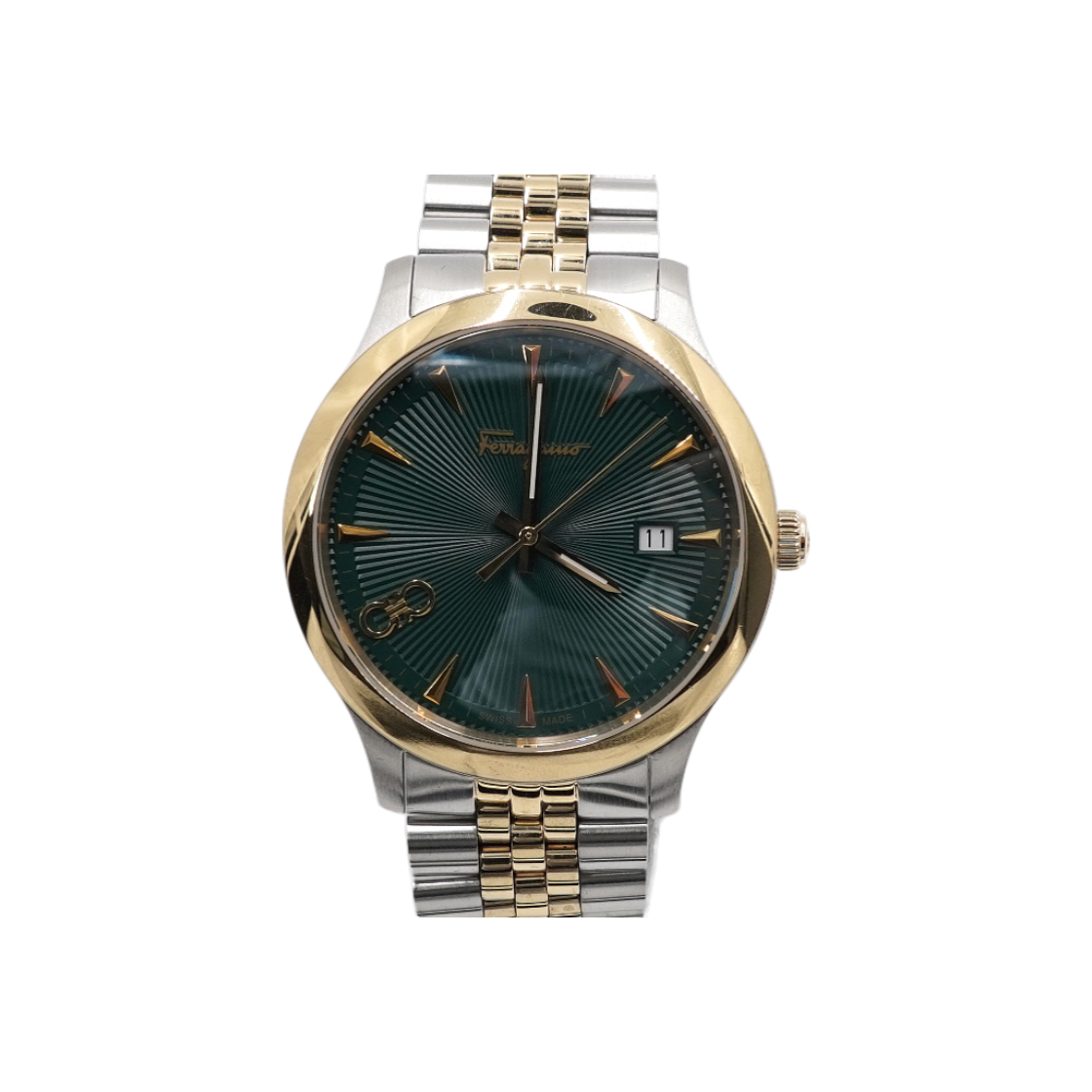 IT8IM73RCJ55 Ferragamo SFCV Gold-Plated Duo Quartz 40mm Men's Watch