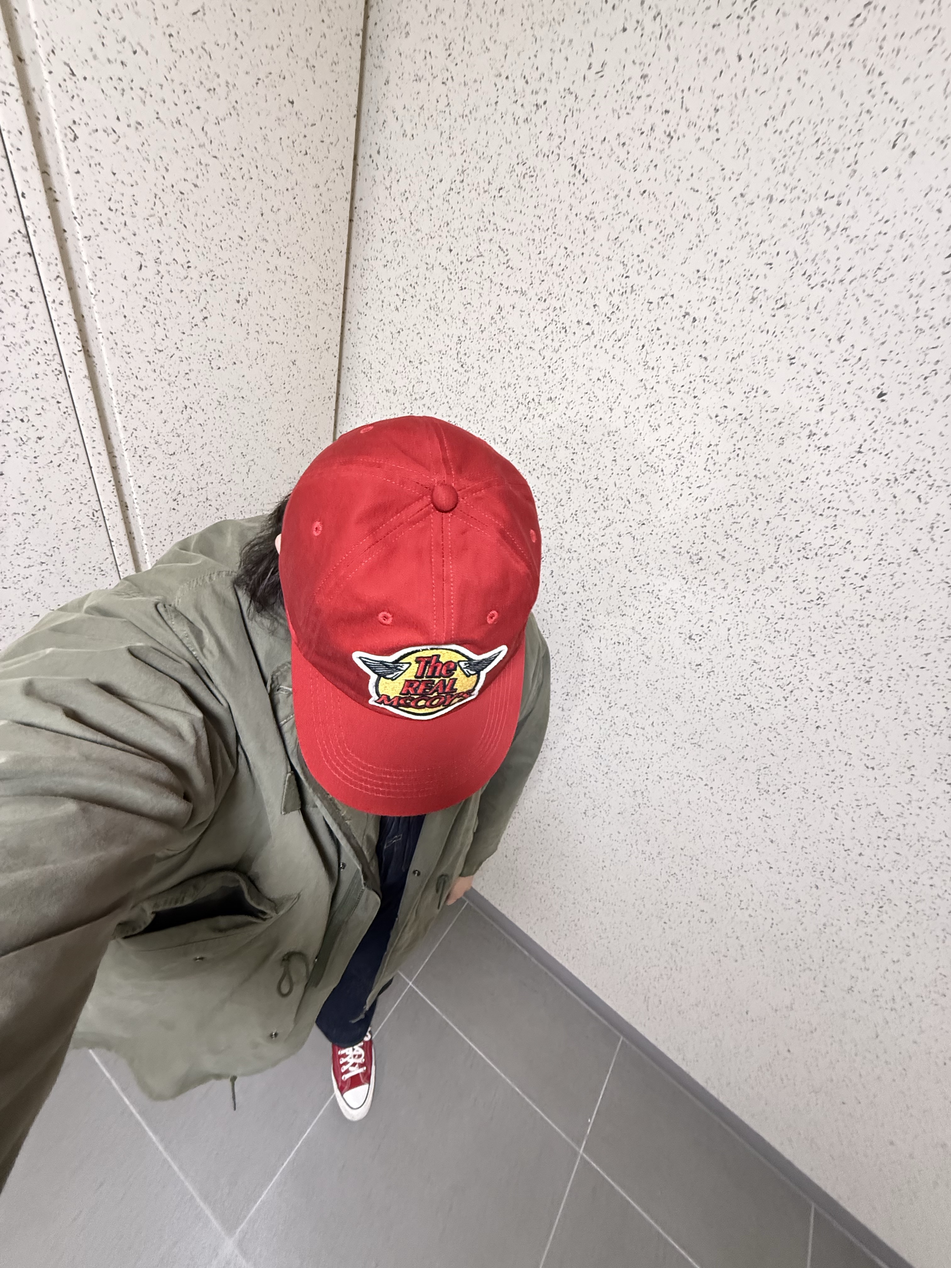 Converse Chuck 70 Ox Vintage Canvas Enamel Red 착용 스타일 - 3