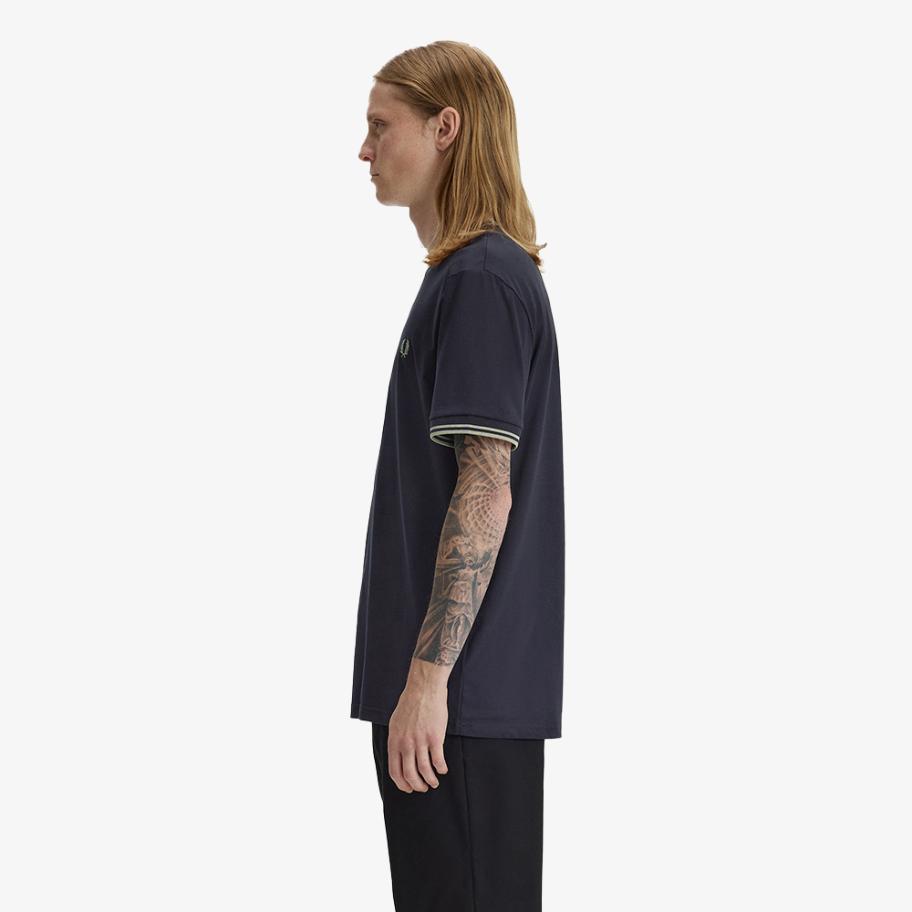 프레드페리 트윈 팁 티셔츠 네이비 시그래스(Fred Perry Twin Tipped T-Shirt Navy Seagrass) - 2