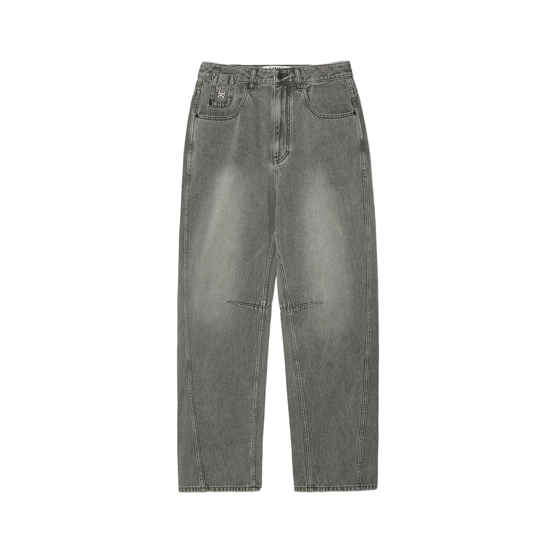 SA261MDP09KHI0 SATUR Round Color Denim Pants Khaki