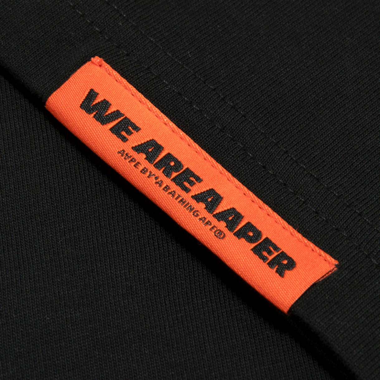 에이프 베이직 에이퍼 티 블랙 - 26SS(AAPE Basic AAPER Tee Black - 26SS) - 5