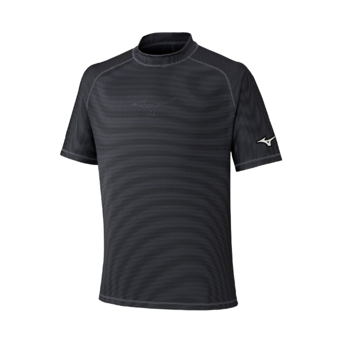 32MAD00309 Mizuno Stretch Border T-Shirt Black