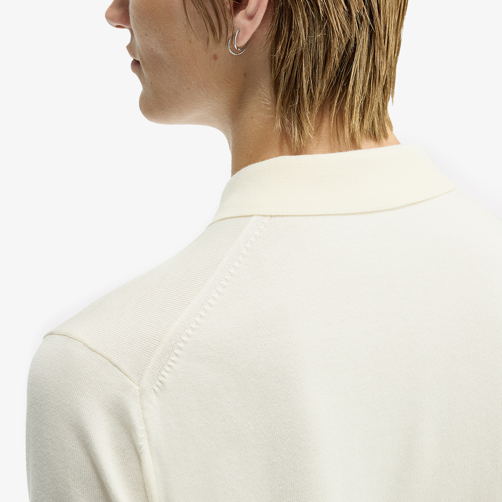 프레드페리 숏 슬리브 코튼 니트 셔츠 에크루(Fred Perry S S Cotton Knitted Shirt Ecru) - 4
