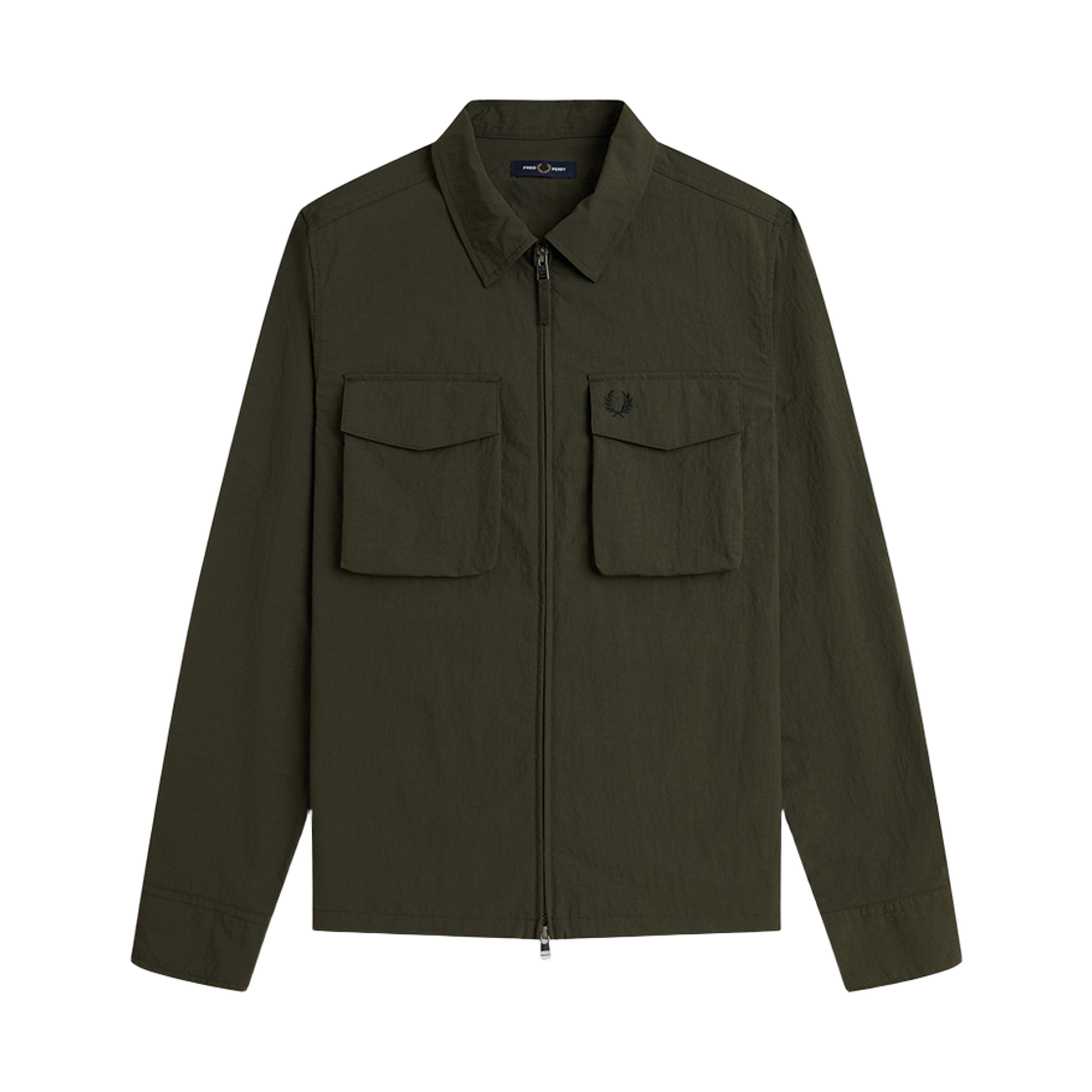 프레드페리 립스탑 포켓 오버셔츠 헌팅 그린(Fred Perry Ripstop Pocket Overshirt Hunting Green) - 1