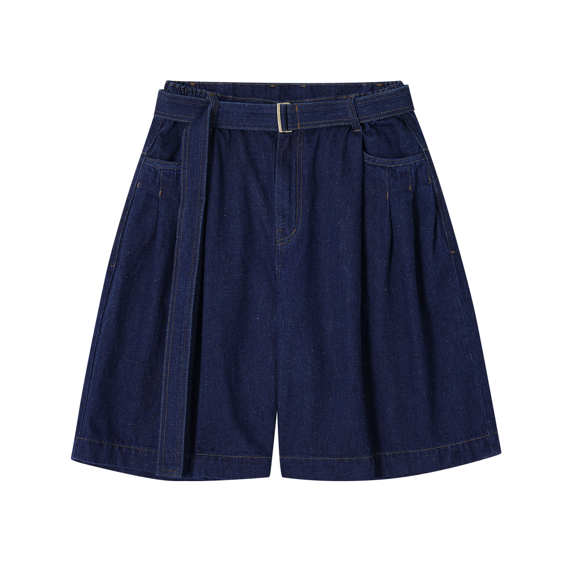 SI3PT722IN SONGZIO COLLECTION Edgefold Volume Denim Shorts Indigo