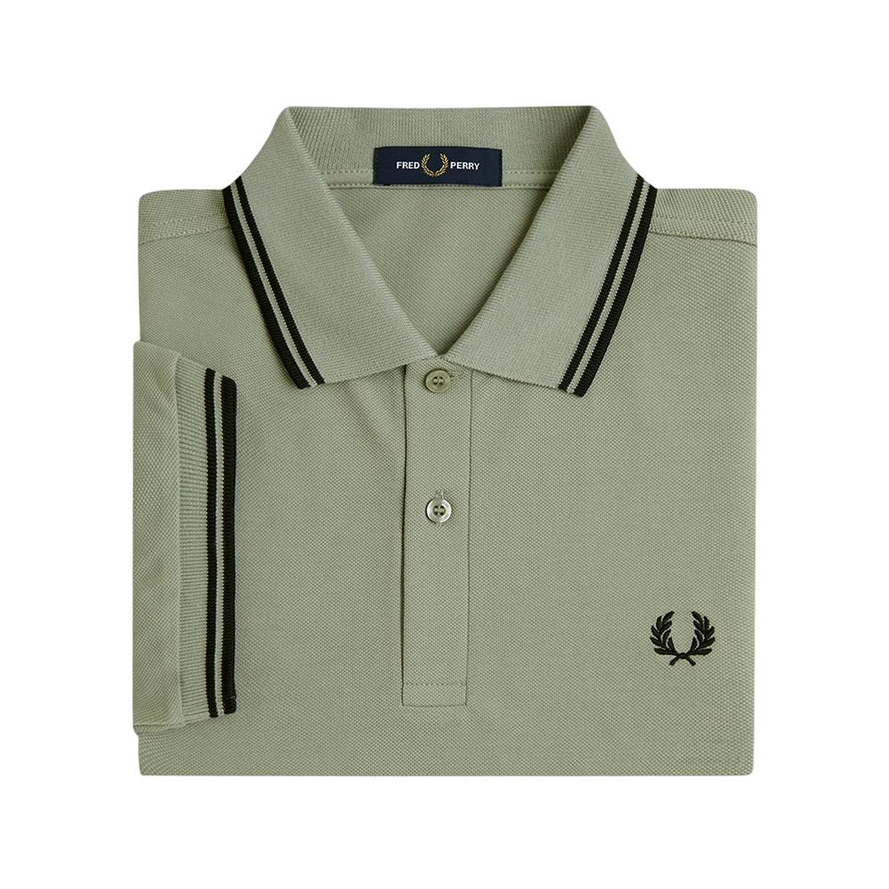 프레드페리 M3600 트윈 팁 프레드페리 셔츠 시그래스 블랙(Fred Perry Twin Tipped Fred Perry Shirt Seagrass Black) - 6