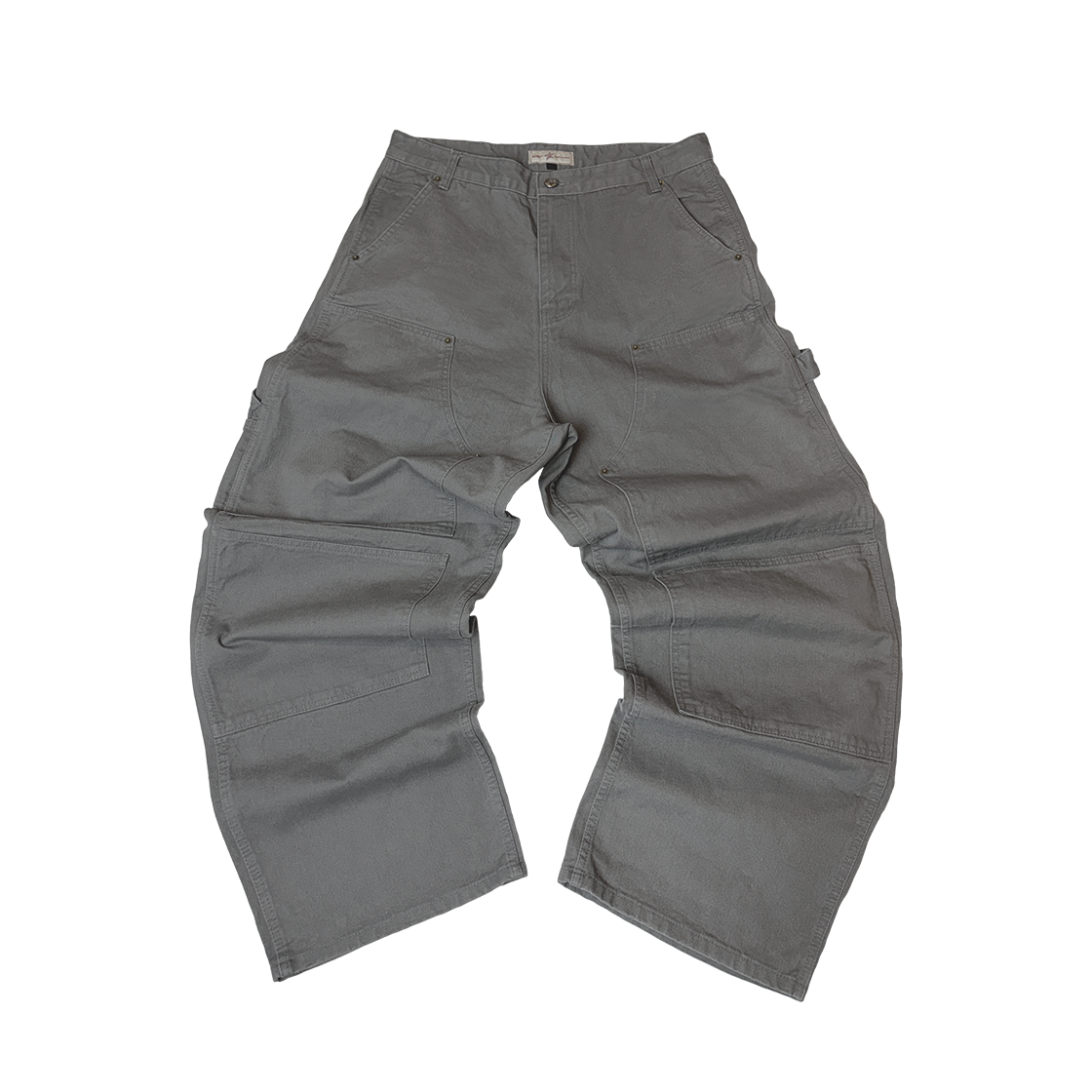 아오이로 커티드 더블니 팬츠 로우 그레이(Aoiro Cutted Double Knee Pants Raw Grey)