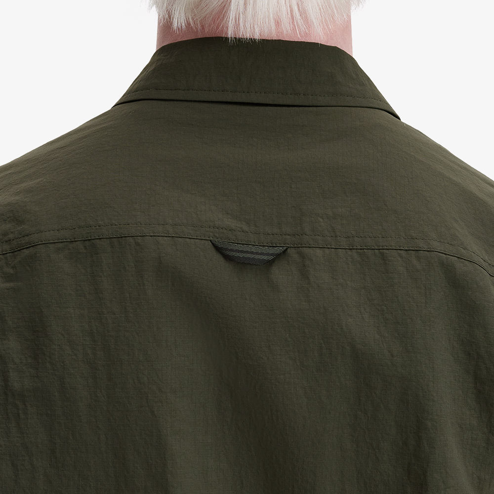 프레드페리 립스탑 포켓 오버셔츠 헌팅 그린(Fred Perry Ripstop Pocket Overshirt Hunting Green) - 4