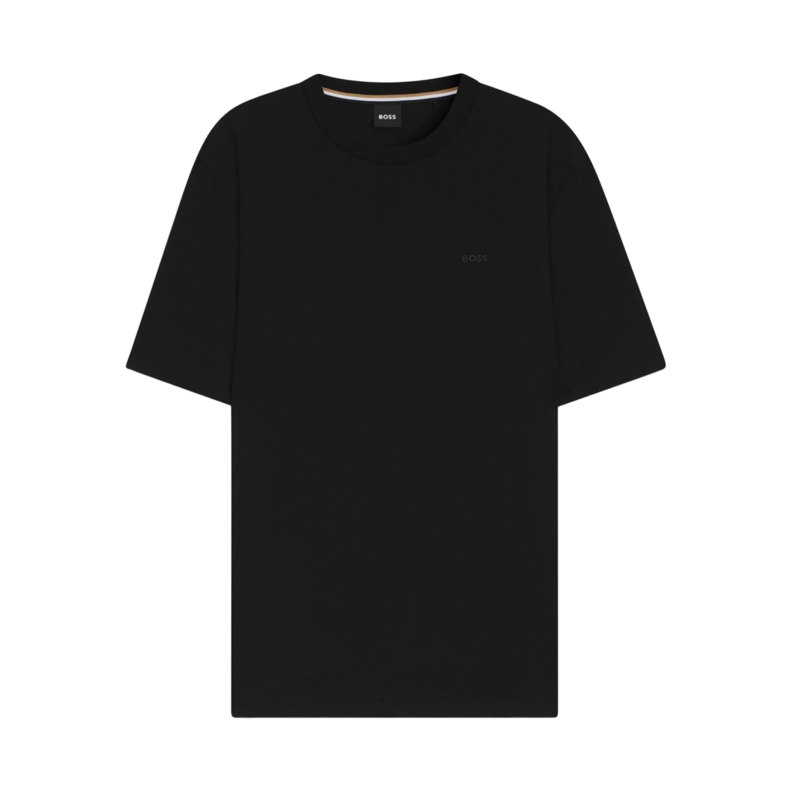휴고 보스 토널 로고 코튼 저지 티셔츠 블랙(Hugo Boss Cotton Jersey T-Shirt with Tonal Logo Black)