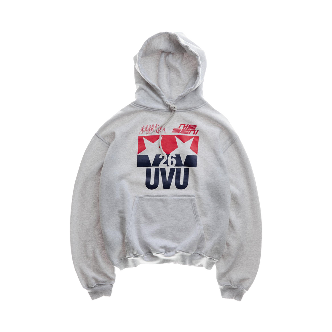 UVU 서울 '26 후드 라이트 그레이 말(UVU Seoul '26 Hoodie Light Grey Marl)