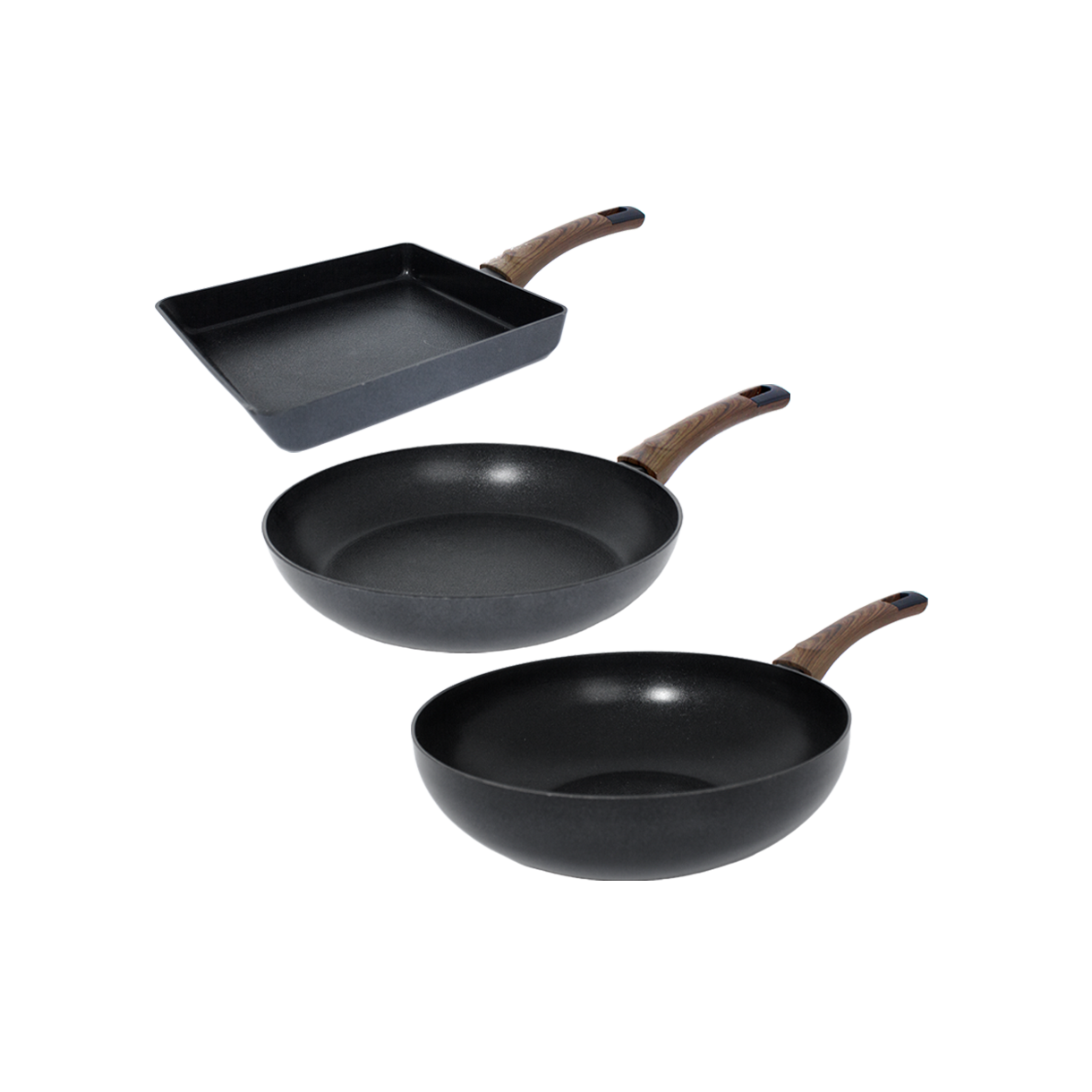 실바트 까리노 IH 인덕션 프라이팬 3종 세트 24사각+30팬+30웍(Silvat Carino IH Induction Frying Pan Set of 3 24 Square + 30 Pan + 30 Wok)