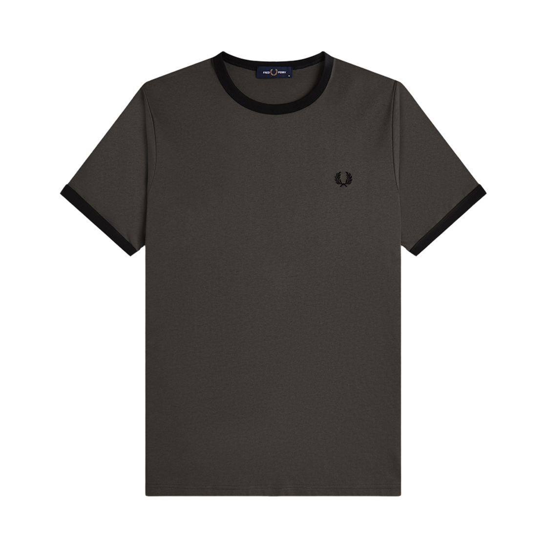 AFPM2613519-U70 Fred Perry Ringer T-Shirt Field Green Black