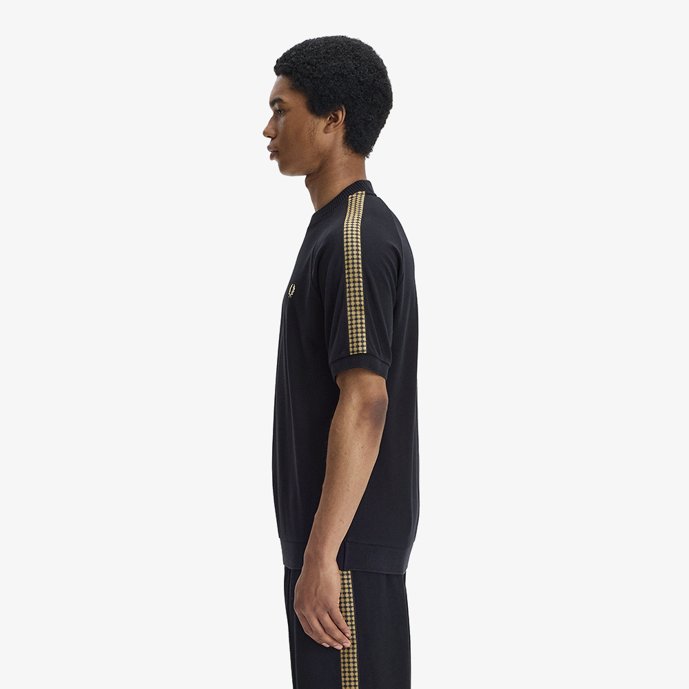 프레드페리 크로스 테잎 티셔츠 블랙(Fred Perry Cross Tape T-Shirt Black) - 2