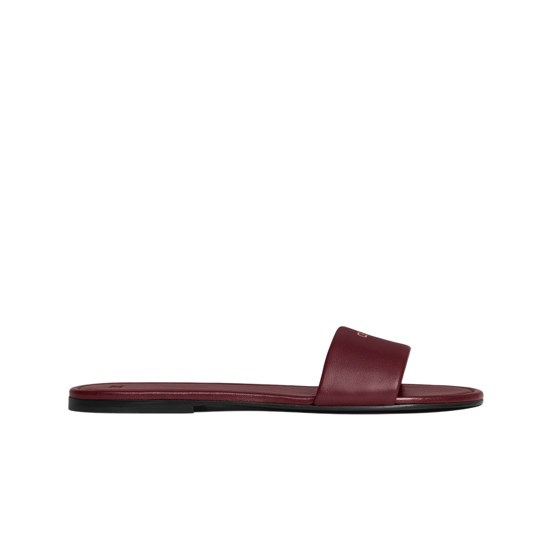 366635268C-28BD (W) Celine Coast Easy Mule in Lambskin Burgundy
