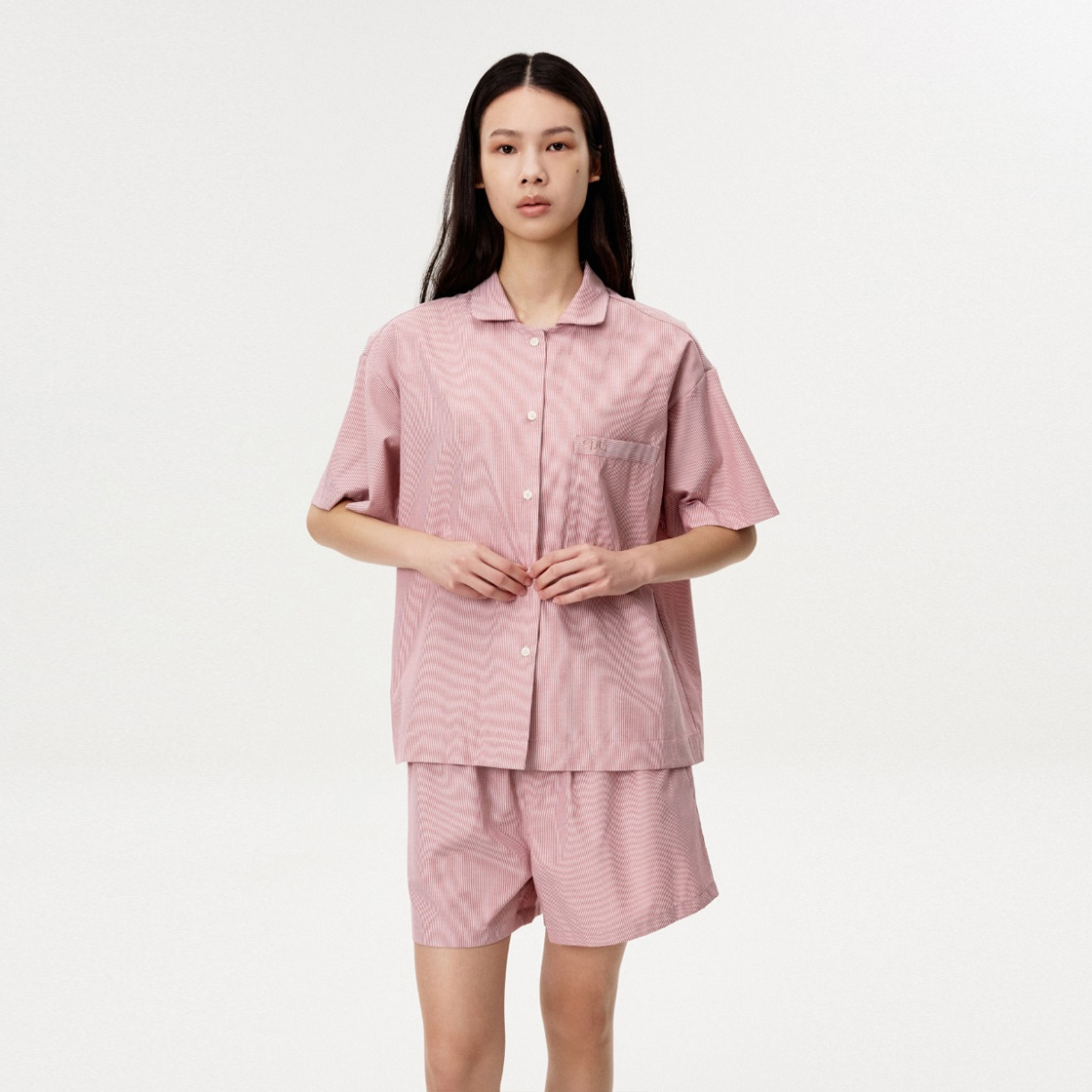 씨피티에스 릴랙스드 핀 스트라이프 파자마 소프트 브릭(CPTS RELAXED PIN STRIPE PAJAMAS SOFT BRICK) - 2