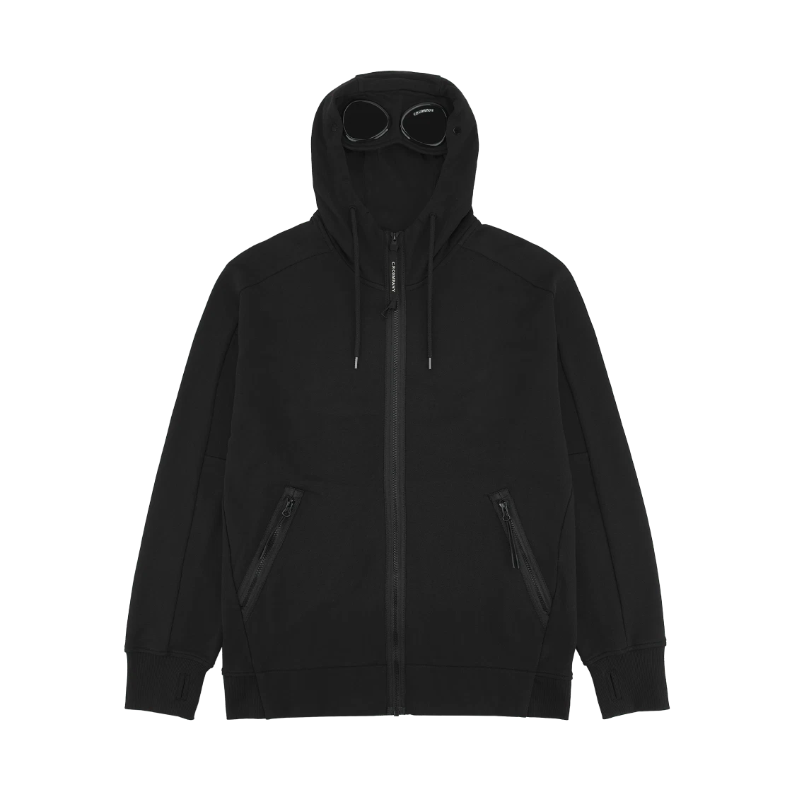 C.P. Company C.P. Company Diagonal Raised Fleece Goggle Sweatshirt Black · S