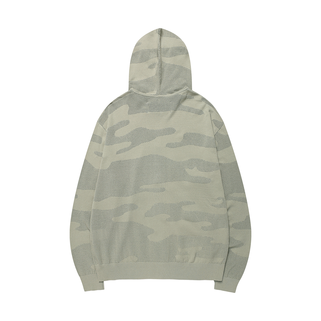 더바이닐하우스 고스트 카모 니트 후디 집업 그린(Thevinylhouse Ghost Camo Knit Hoodie Zip-Up Green) - 2