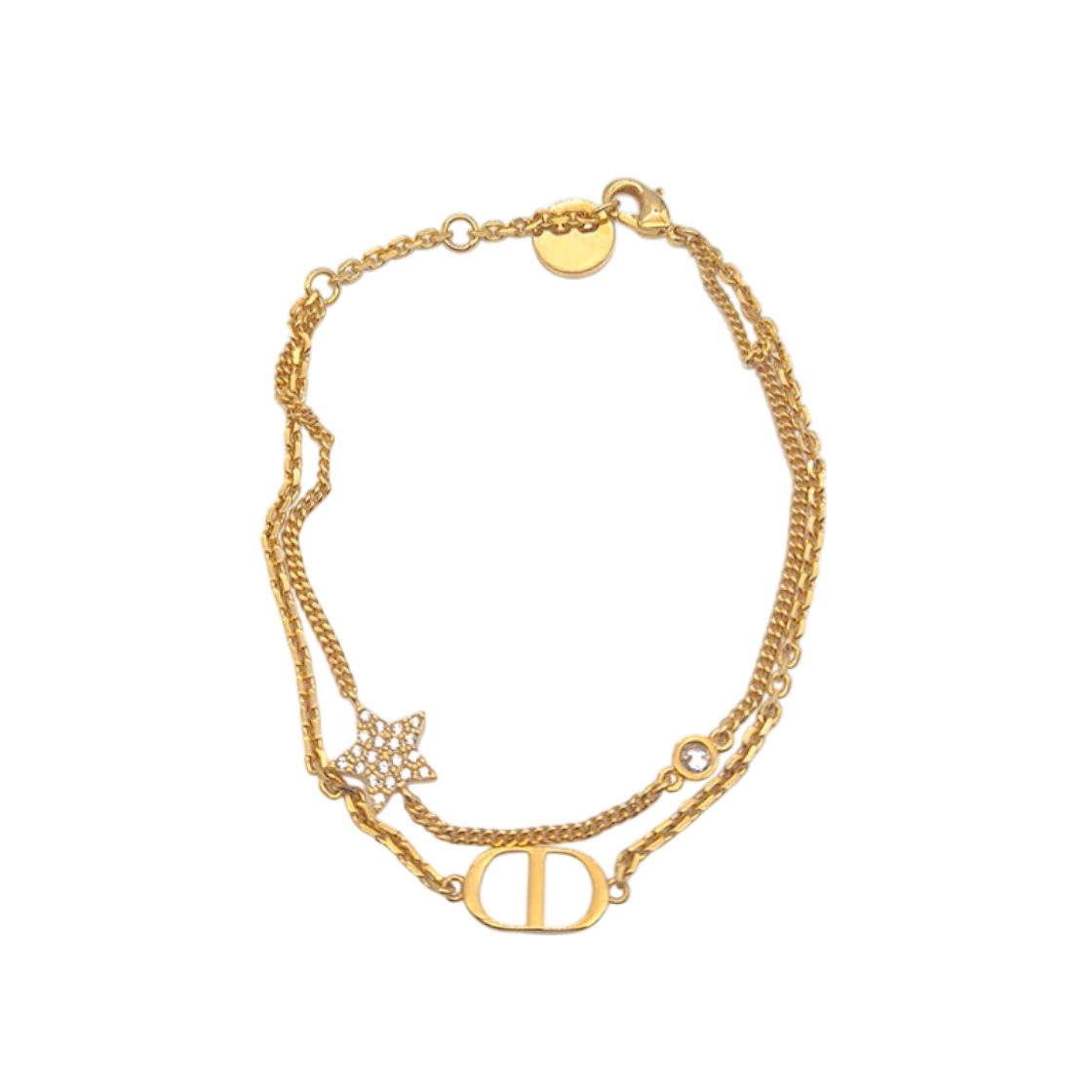 ITWAOD8PKTR9 Christian Dior CD Petit Star Double Bracelet L734543