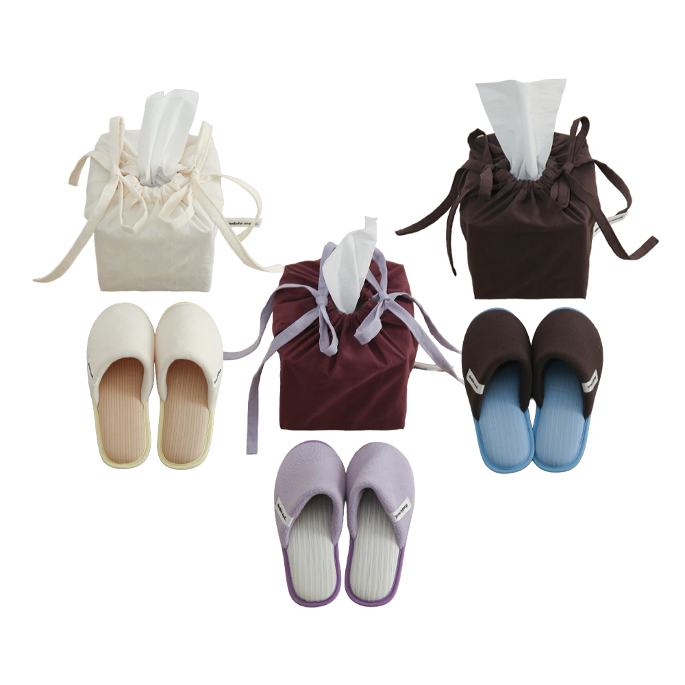 로파서울 더블노드 패브릭 2종 집들이 선물 세트 (3 Colors)(LOFA SEOUL double nod. Fabric Home Gift Set (3 Colors))