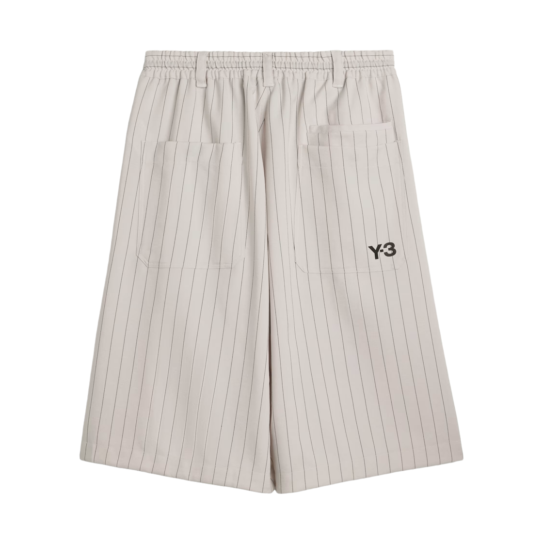 Y-3 핀스트라이프 스포츠 유니폼 쇼츠 초크 펄(Y-3 Pinstripe Sport Uniform Shorts Chalk Pearl) - 2