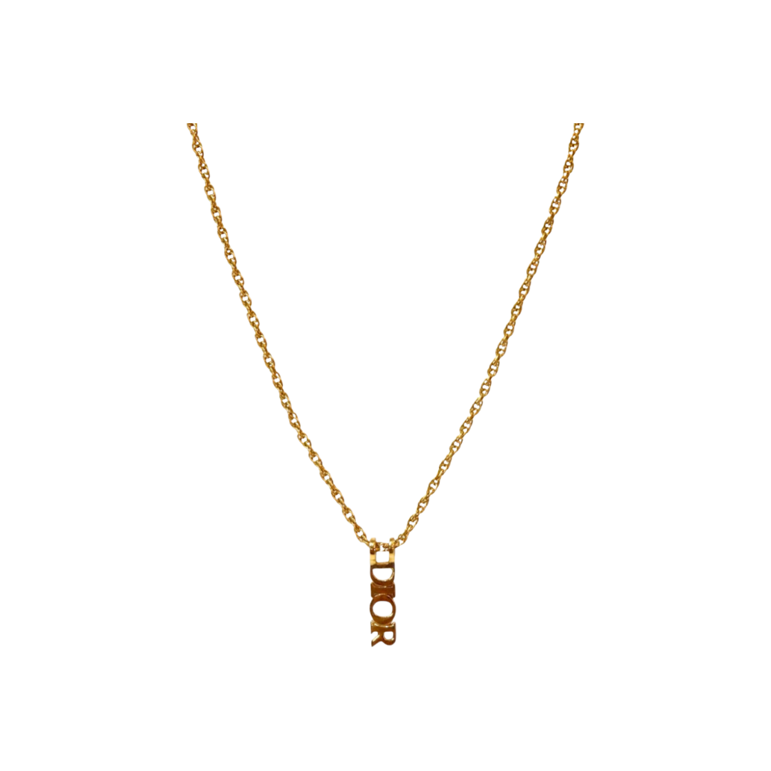 ITSB3ECO85O8 Dior Vertical Gold Necklace A-B51411