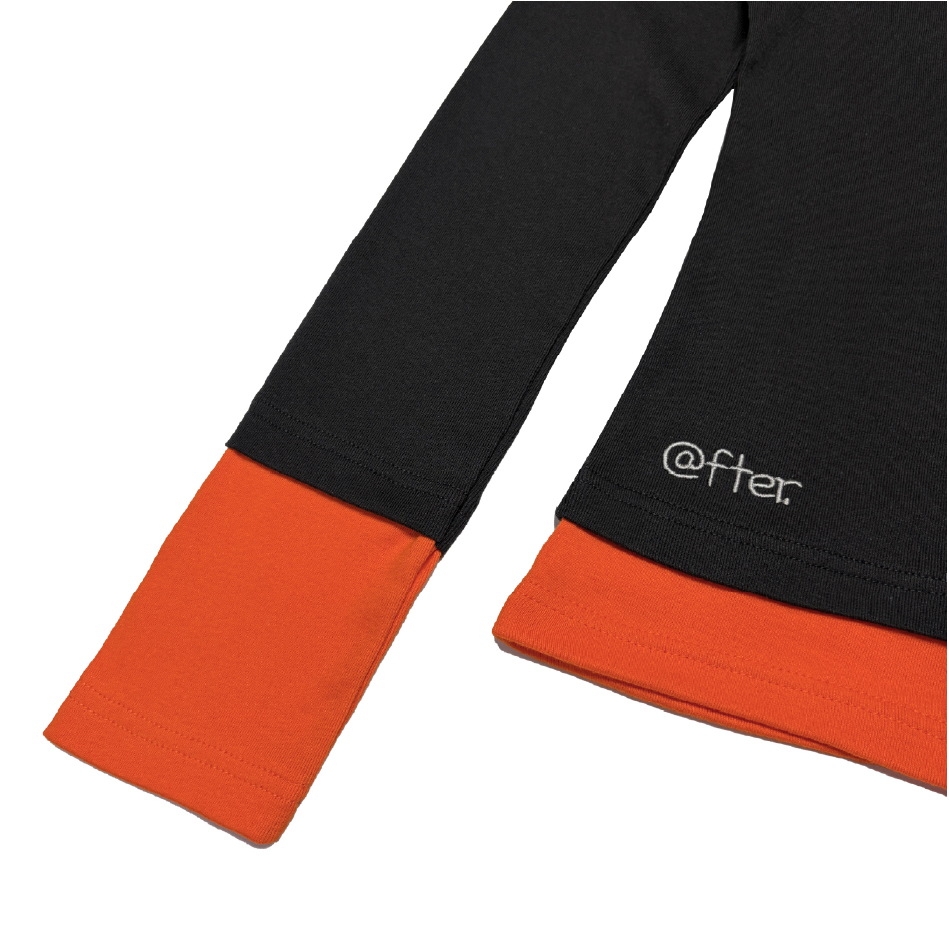 에프터누드 레이어드 롱 슬리브 차콜(Afternude Layered Long Sleeve Charcoal) - 2