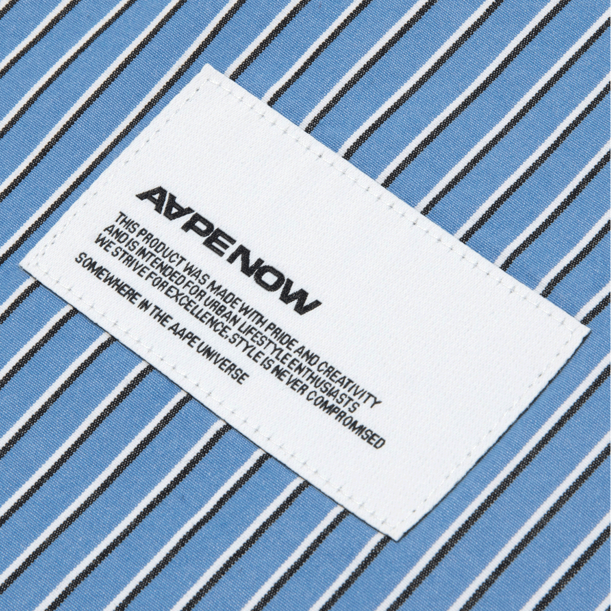 에이프 나우 쇼트 슬리브 셔츠 블루 - 26SS(AAPE Now Short Sleeve Shirt Blue - 26SS) - 4