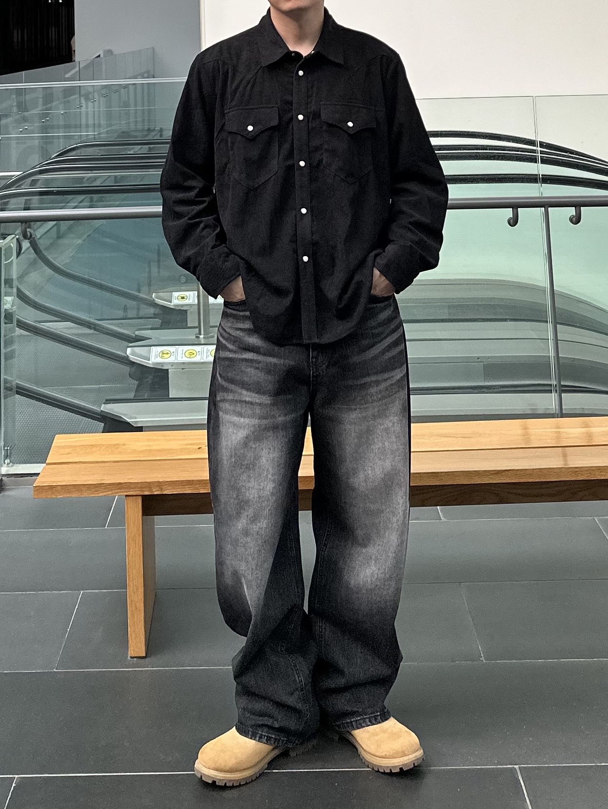 Timberland Premium 6 inch Waterproof Boot Wheat Nubuck - Wide 착용 스타일 - 3