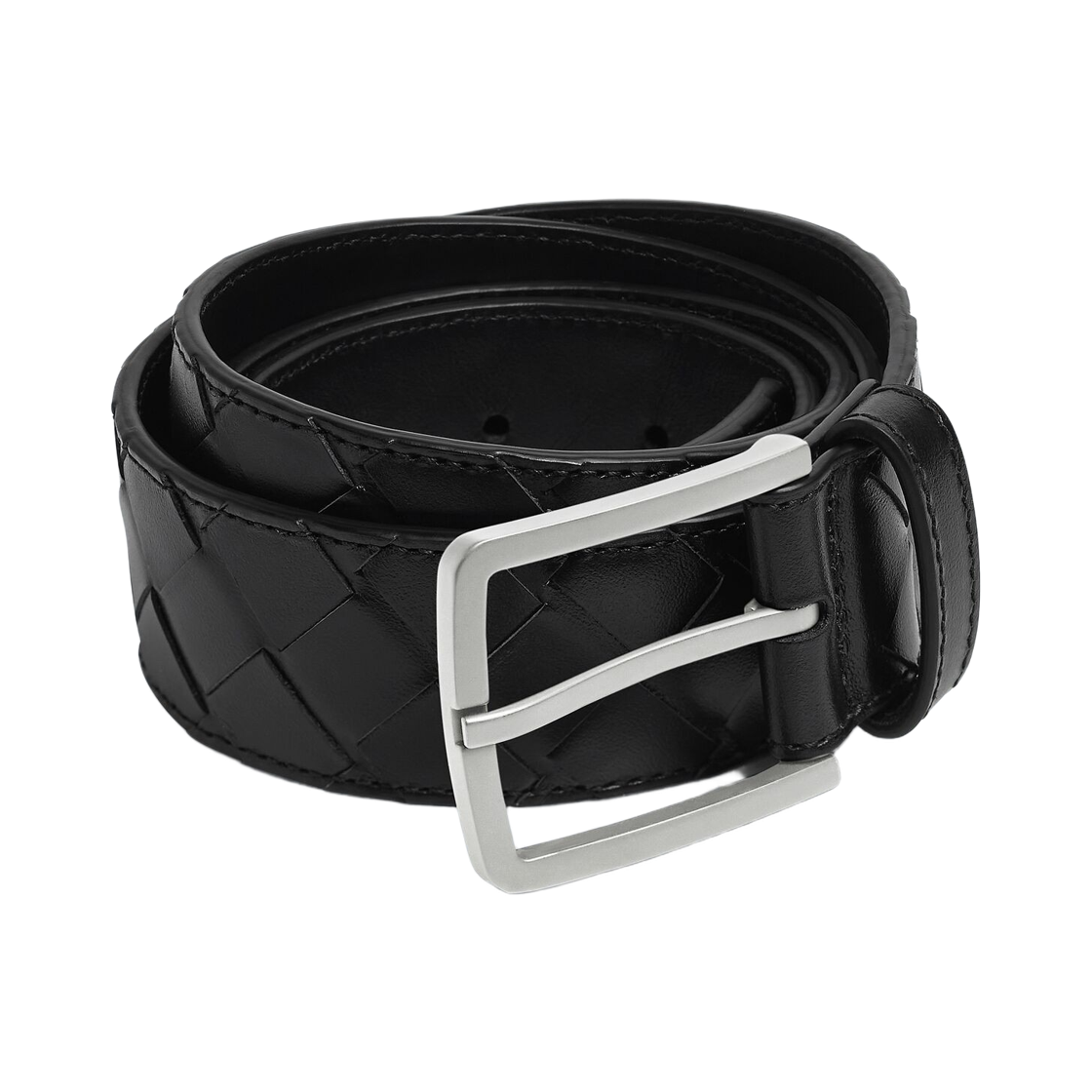 보테가 베네타 인트레치아토 벨트 블랙(Bottega Veneta Intrecciato Belt Black) - 1
