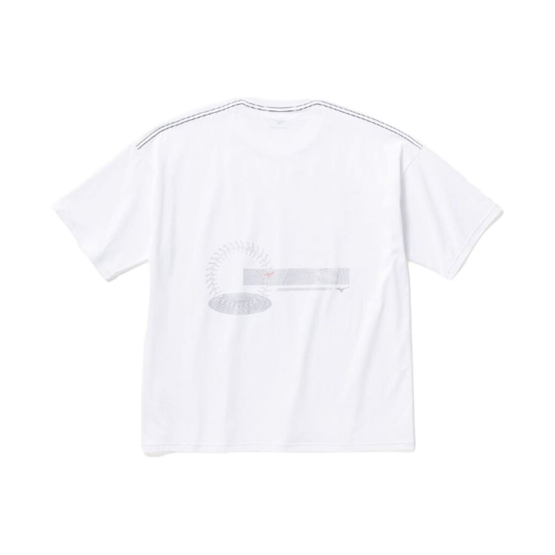 미즈노 루즈 핏 티셔츠 화이트 - 미즈노 직영 한정(Mizuno Loose Fit T-Shirt White - Mizuno Direct Store Exclusive) - 2