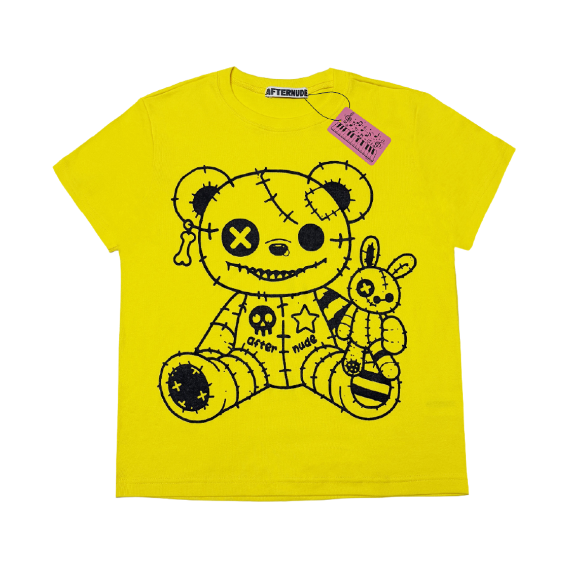 에프터누드 베드 베어 티 옐로우(Afternude Bad Bear Tee Yellow)