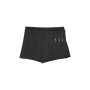 Bonnae Star Rivet Pleated Skort Black