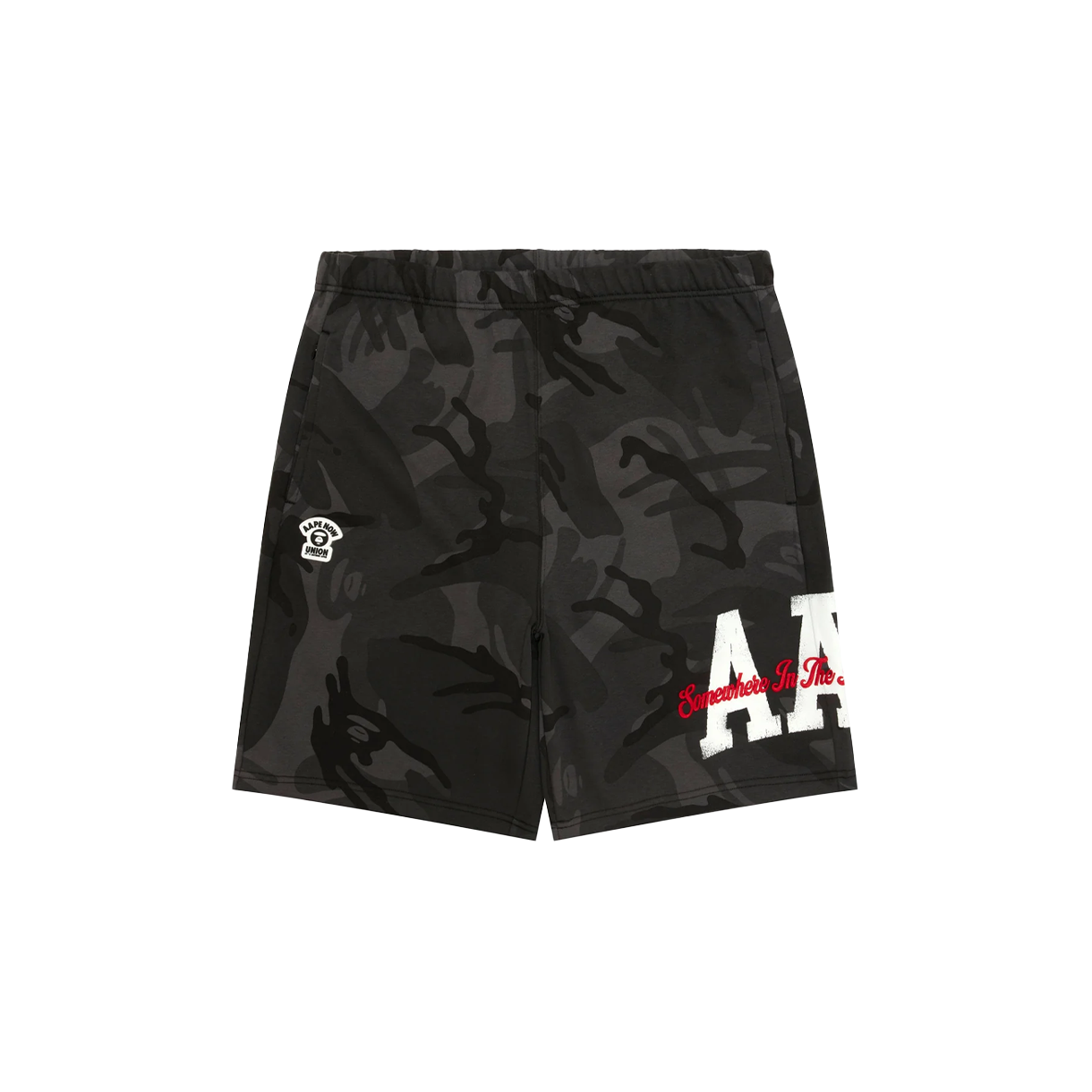 에이프 베이직 스웻 쇼츠 블랙 - 26SS(AAPE Basic Sweat Shorts Black - 26SS)