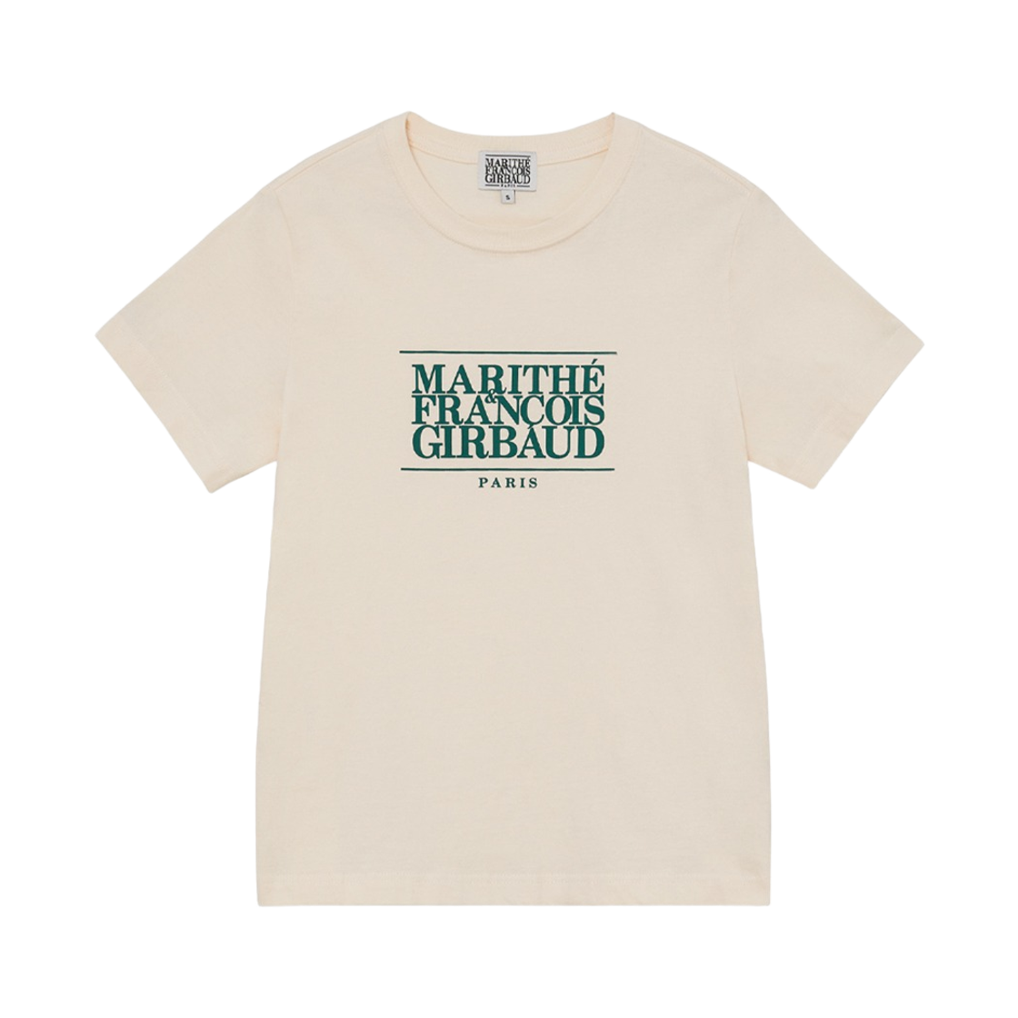 - (W) Marithe Francois Girbaud Classic Logo T-Shirt Light Beige