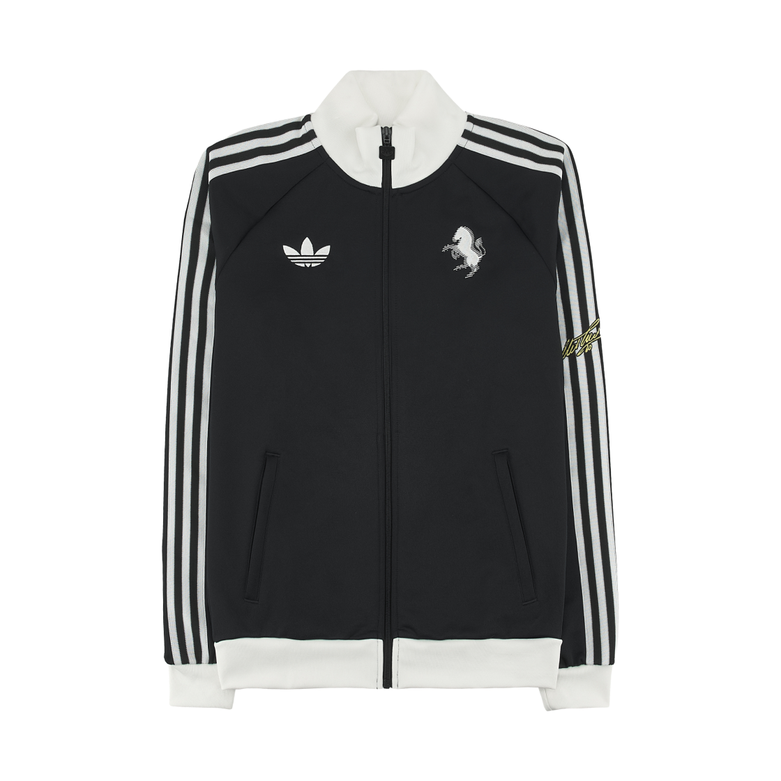 아디다스 오리지널스 유벤투스 FC 트랙 자켓 블랙 - KR 사이즈 (논 마킹 버전)(Adidas Originals Juventus FC Track Jacket Black - KR Sizing (Non Marking Ver.))