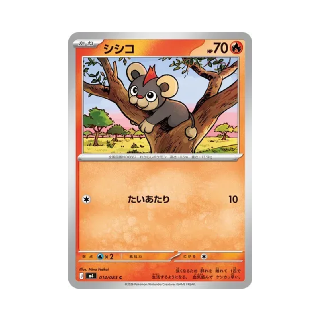 포켓몬 TCG 레오꼬 C 닌자 스피너 (일어판)(Pokemon TCG Litleo C Ninja Spinner (Japanese Ver.)) - 1