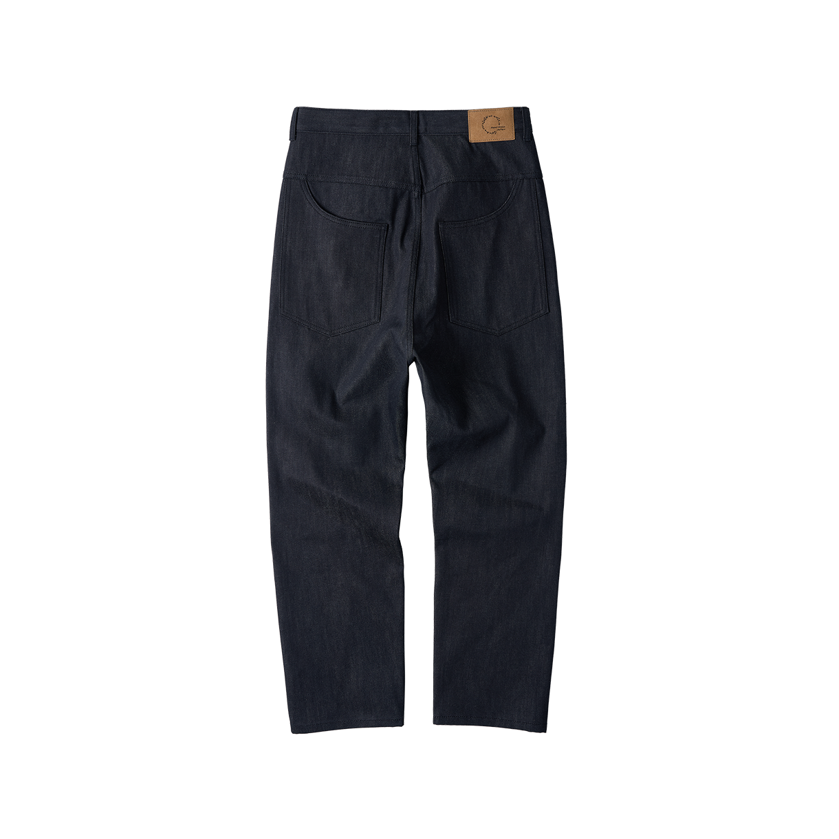 조우 네츄럴 하이웨이스트 배기 핏 셀비지 데님 팬츠 네이비(CHOWOO Natural High Waist Baggy Fit Selvedge Denim PantsNavy) - 2