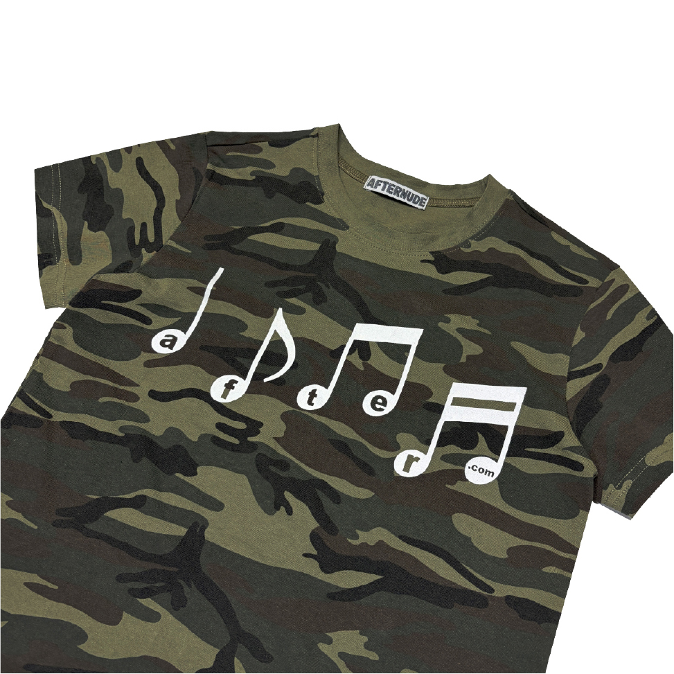 에프터누드 뮤직 노트 티 카키(Afternude Music Note Tee Khaki) - 2