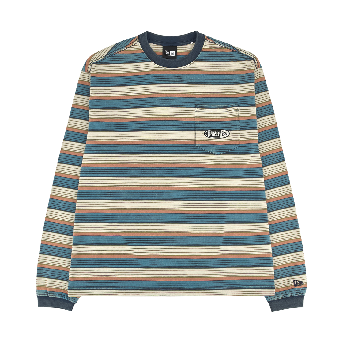 디스이즈네버댓 x 뉴에라 보더 롱슬리브 베이지(Thisisneverthat x New Era Border Long Sleeve Beige)