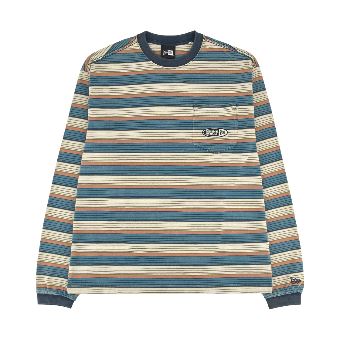 thisisneverthat thisisneverthat x New Era Border Long Sleeve Beige · S