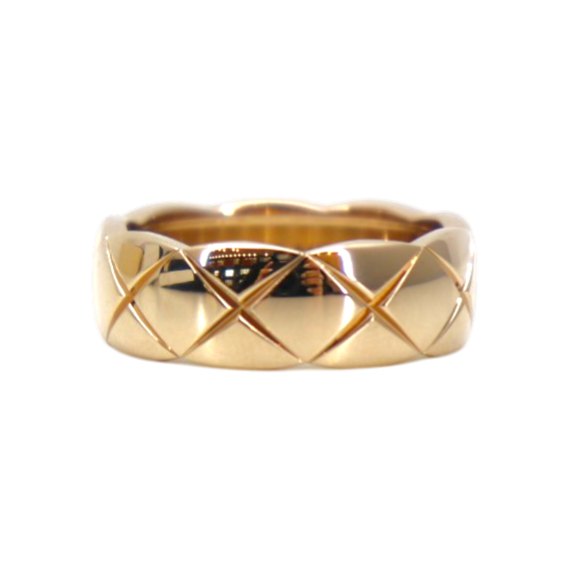 샤넬 코코 크러쉬 링 스몰 베이지골드 53호(Chanel Coco Crush Ring Small Beige Gold Size 53)