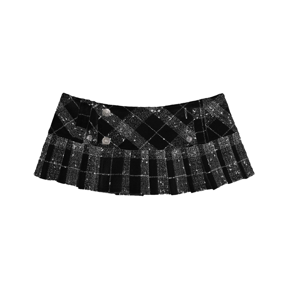 [KREAM 단독] 본네 마이크로 미니 플리츠 스커트 블랙([KREAM 단독] Bonnae Micro mini pleats skirt Black) - 1
