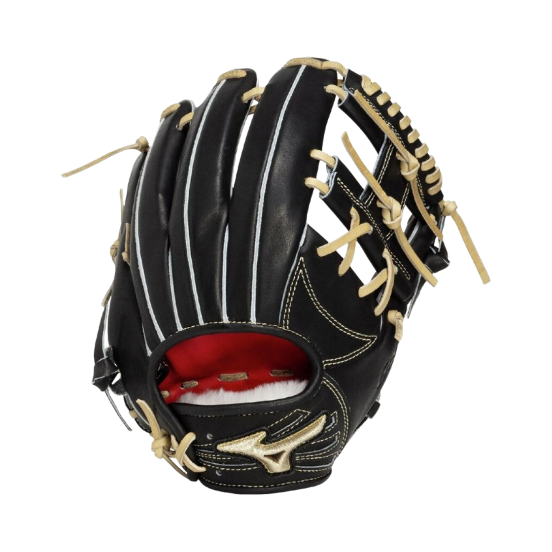 미즈노 글로벌 엘리트 프로페셔널 셀렉션 하드볼 골프볼 나가오카 타입 글러브 10 블랙 블론드(Mizuno Global Elite Professional Selection Hardball Golf Ball Nagaoka Type Glove 10 Black Blonde) - 1