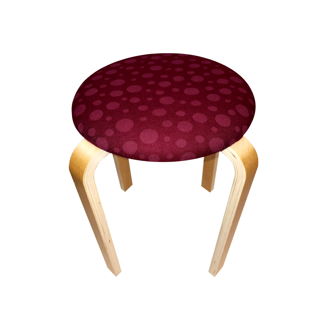 유라이크왓 버건디 도트 스툴(you like what Burgundy dot stool)